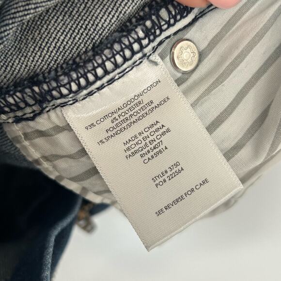 Cabi Tuxedo Distressed High Rise Straight Leg Jeans #3750 Size 4 - Picture 11 of 11